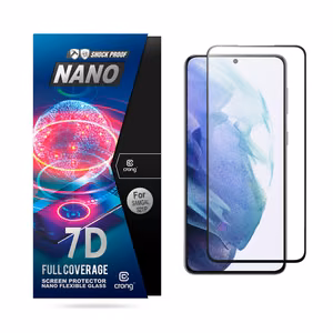 Crong 7D Nano Flexible Glass 9H hibridinis ekrano stiklas, skirtas Samsung Galaxy S21+