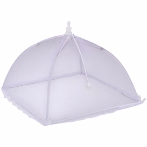 Sulankstomas tinklinis maisto gaubtas Alpina, 35 × 35 × 22 cm, violetinis