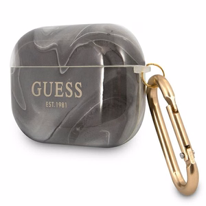 Guess GUAPUNMK чехол AirPods Pro чёрный/чёрный Marble Collection