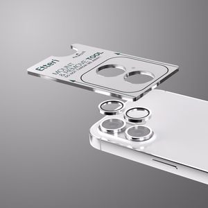 Etteri camera lens protector for iPhone 17 baltas