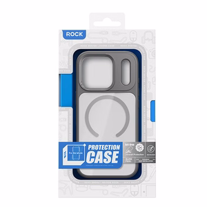 Чехол Rock Guard Lens Protection Series Magnetic для iPhone 17 Air прозрачно-чёрный