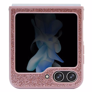 Guess Glitter Script чехол для Samsung Galaxy Z Flip 5 - розовый