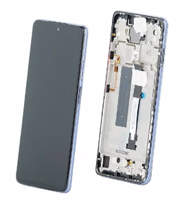 LCD screen Xiaomi Mi 10T Lite 5G with touch screen with frame Pearl Grey/Tarnish original (service pack)