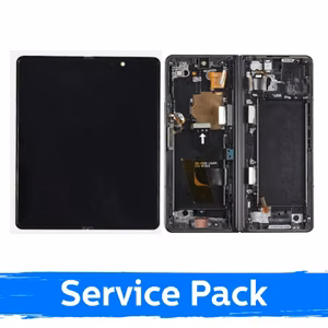 LCD ekranas Samsung F936 Z Fold4 (VIDINIS) su rėmeliu / Phantom Black / (Service Pack)