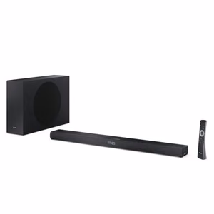 Sharp HT-SBW320 – ypač plona 2.1 „Dolby Atmos“ / „DTS Virtual:X“ garso juosta su belaidžiu žemųjų dažnių garsiakalbiu, 360 W, juoda