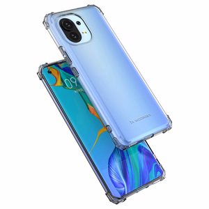 Wozinsky Anti Shock patvarus dėklas su karinės klasės apsauga Xiaomi Mi 11, skaidrus
