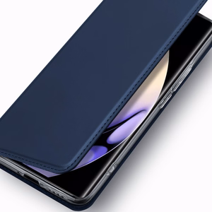 Dux Ducis Skin Pro dėklas Realme 10 Pro lankstus dangtelis kortų piniginė stovas - mėlynas