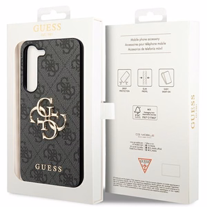 Guess 4G Big Metal Logo case for Samsung Galaxy A55 - black
