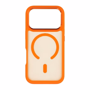 Чехол для iPhone 18 Pro / 17 Pro: Forcell F-Protect Smoke Hybrid Premium, совместимый с MagSafe, цвет: оранжевый