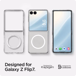 Чехол Spigen AirSkin Mag MagSafe для Samsung Galaxy Z Flip 7 - прозрачный и белый