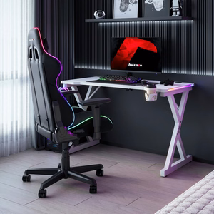 Huzaro Hero 2.3 RGB žaidimų stalas baltos