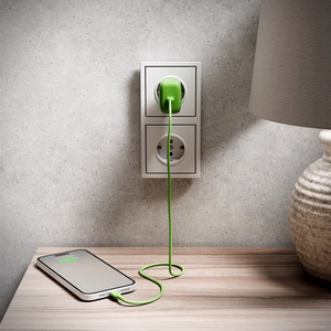 Кабель Puro ICON USB-C — USB-C 1.5м зелёный