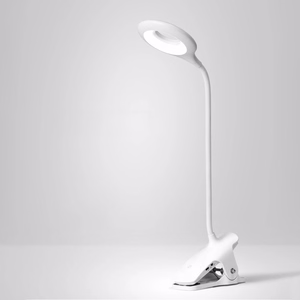 Mini Wozinsky belaidė LED skaitymo lempa su segtuku + USB-C laidas - Balta