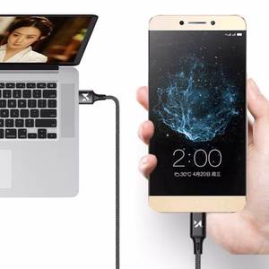 USB laidas Wozinsky WUC-L2B juodas Lightning 200cm