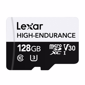 „Lexar“ didelio patvarumo „microSDHC“/„microSDXC“ 128 GB atminties kortelė