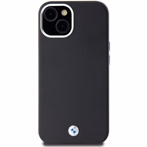 BMW parašas apvyniotas metalinis magnetinis dėklas telefonui iPhone 14 / 15 / 13 - juodas