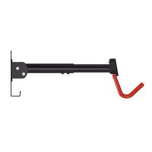 Maclean Horizontal Wall-Mounted Bike Rack, Steel, Max. Load 30 kg, Adjustable Angle, MC-172