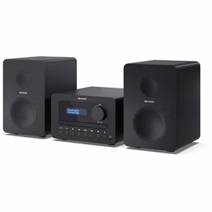 Sharp Tokyo XL-B520D(BK) – 2.0 mikro Hi-Fi sistema su FM/DAB/DAB+, CD, USB ir „Bluetooth 5.0“, juoda
