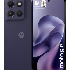 Motorola Moto G17 – išmanusis telefonas, 17,1 cm / 6,72 col., Dual SIM, Android 15, USB Type-C, 4 GB/128 GB, 5200 mAh, violetinis