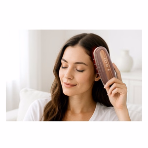 Beautifly LaserBoost Pro plaukų ir galvos odos priežiūros šukos, rožinio aukso spalvos