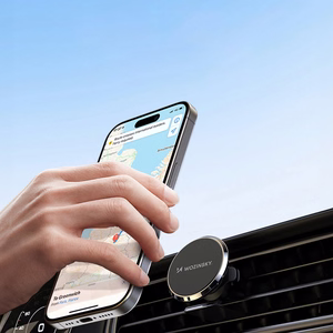 Wozinsky WUMKO magnetinis telefono laikiklis automobilio oro angai - juodas