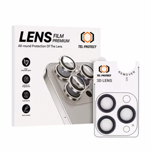 Tempered Glass Tel Protect 3D Lens on camera for iPhone 14 Pro/14 Pro Max purple (lens 3 pieces)