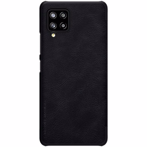 Nillkin Qin кожаный чехол-кобура для Samsung Galaxy A42 5G чёрный