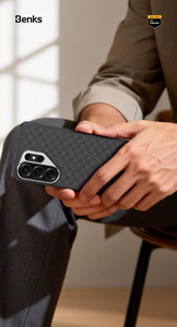Benks Magnetic Armor Pro Grid Kevlar чехол Metal Frame 600D (H050) для Samsung Galaxy S26 Ultra чёрный