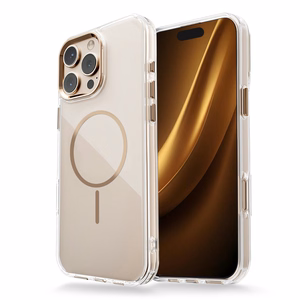 Clear Thin Mag dėklas for iPhone 17 Pro 6,3" auksinis