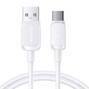 Joyroom Multi-Color Series A14 USB-A / USB-C 3A кабель 1.2m - белый