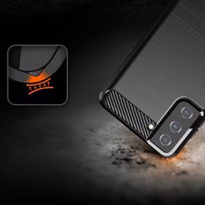Anglies dėklas lankstus dangtelis TPU dėklas Samsung Galaxy S21+ 5G (S21 Plus 5G) juodas