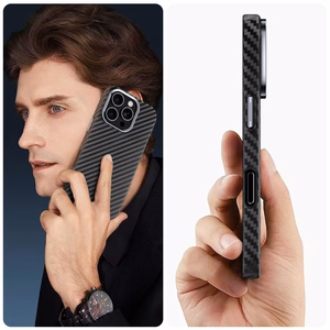 Чехол Tech-Protect Ion Carbon MagSafe для Samsung Galaxy S25 Ultra - чёрный