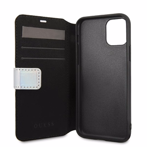 Guess GUFLBKN65BLD iPhone 11 Pro Max серебряный/серебряный книжка Iridescent