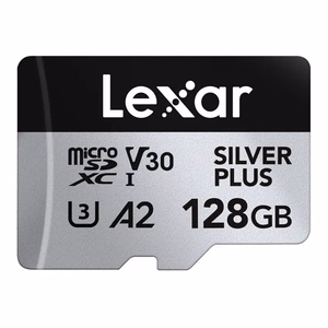 Karta pamięci Lexar High-Performance Silver Plus microSDXC 128GB + adapter