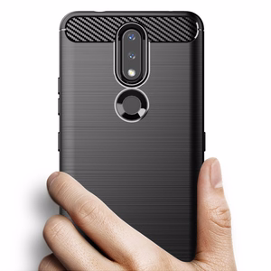 Anglies dėklas lankstus dangtelis TPU dėklas telefonui Nokia 2.4 juodas