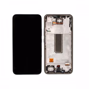 LCD Ekranas suderinamas su Samsung A346 A34 5G su rėmeliu / Graphite / HQ