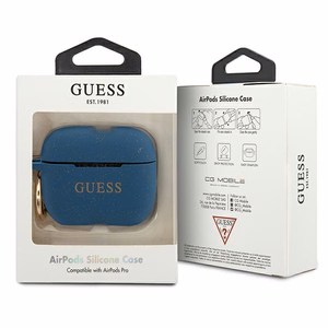 Guess GUACAPSILGLBL AirPods Pro чехол синий/синий Silicone Glitter
