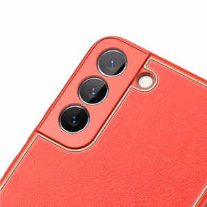 Dux Ducis Yolo элегантный чехол из экологической кожи для Samsung Galaxy S22+ (S22 Plus) красный
