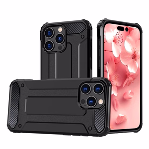 Hybrid Armor dėklas telefonui iPhone 16 Pro - juodas