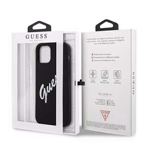 Guess GUHCP12SLSVSBW iPhone 12 mini 5.4" чёрно-белый жёсткий чехол Silicone Vintage