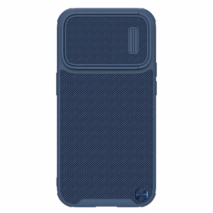 Nillkin Textured S Case iPhone 14 Pro Max бронированный чехол с защитой камеры синий