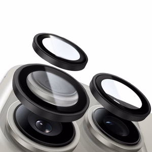 Grūdintas stiklas Tel Protect Titanium Lens 99% AR on camera for Samsung Galaxy S26 black (lęšis 3 vnt.)