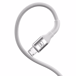 3mk Hyper Cable N-SERIES USB-A / MicroUSB 1m 5V/2.4A 12W laidas - baltas
