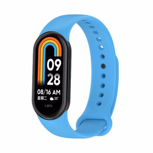 SILICONE STRAP MI BAND 8/M8 (11). BLUE