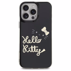 Hello Kitty IML Golden Diva MagSafe dėklas telefonui iPhone 16 Pro Max - juodas