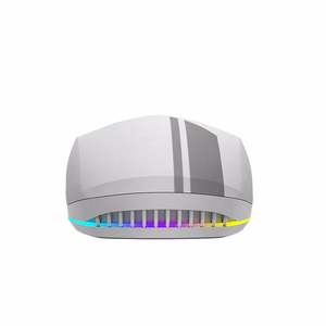 Machenike M721 belaidė žaidimų pelė, 10000 DPI, su RGB apšvietimu, balta
