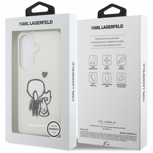 Karl Lagerfeld IML Karl&Choupette MagSafe Case for Samsung Galaxy S26 - Transparent