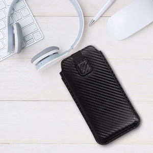 Wonder CARBON Case (Size M) for Iphone 5/Nokia 215 4G/225/5310 2020 BLACK
