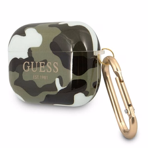 Guess GUAPUCAMA чехол AirPods Pro зелёный/хаки Camo Collection