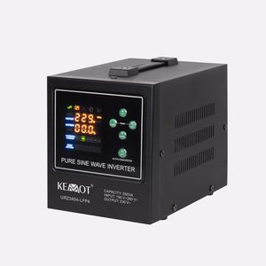 KEMOT PROsinus-500-LFP4 backup power supply, pure sine wave inverter with charging, 12 V / 230 V, 500 VA / 300 W